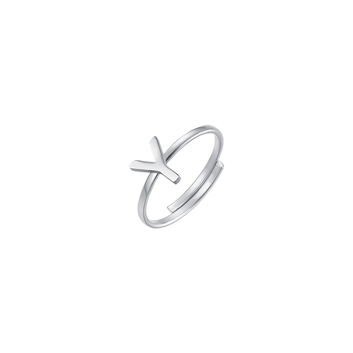 ANILLO DE ACERO PARA MUJER CON LETRA