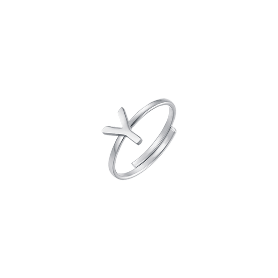 ANILLO DE ACERO PARA MUJER CON LETRA