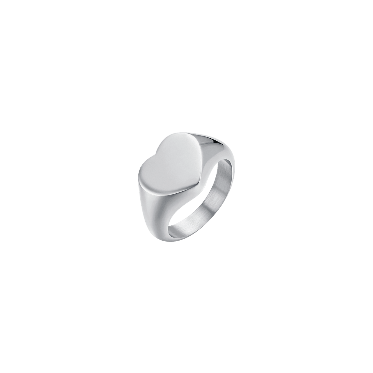 ANILLO DE ACERO PARA MUJER CON CORAZÓN Luca Barra