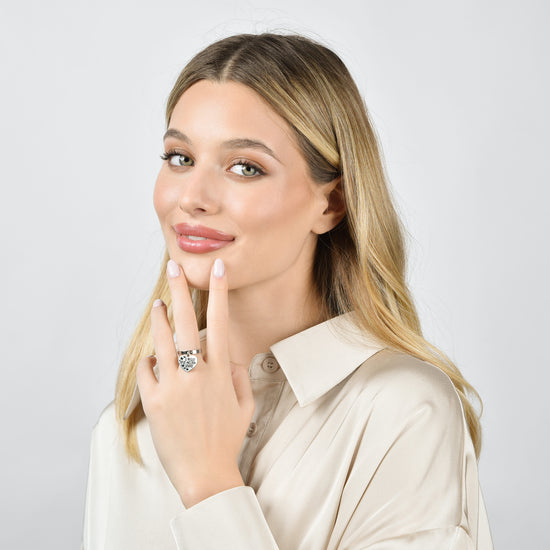 ANILLO DE ACERO PARA MUJER LO MEJOR ESTÁ POR LLEGAR CON CORAZÓN