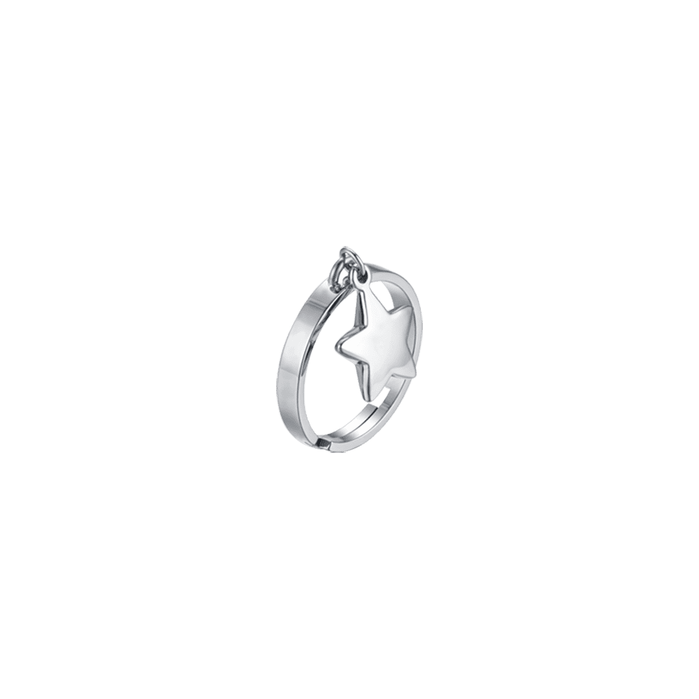 ANILLO DE ACERO PARA MUJERES CON ESTRELLA