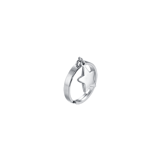 ANILLO DE ACERO PARA MUJERES CON ESTRELLA