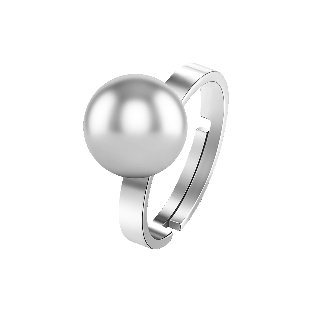 ANELLO DONNA IN ACCIAIO CON SFERA