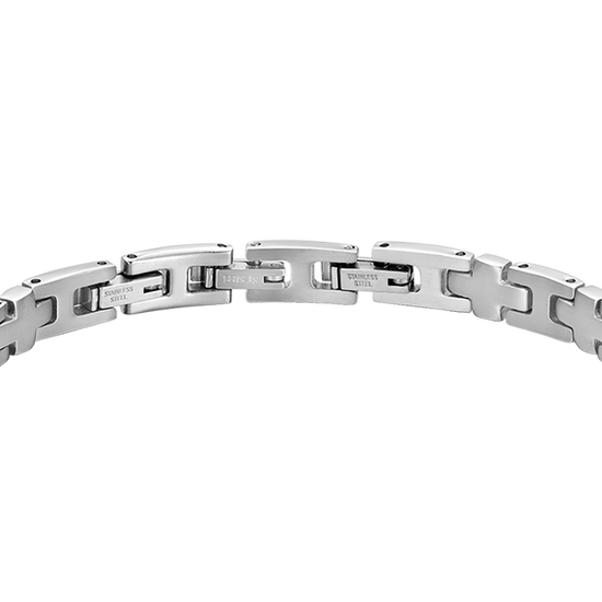 BRAZALETE DE ACERO DE ESLABONES CRUZADOS PARA HOMBRE