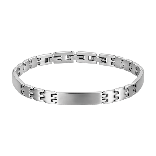 BRAZALETE DE ACERO DE ESLABONES ANCHOS PARA HOMBRE