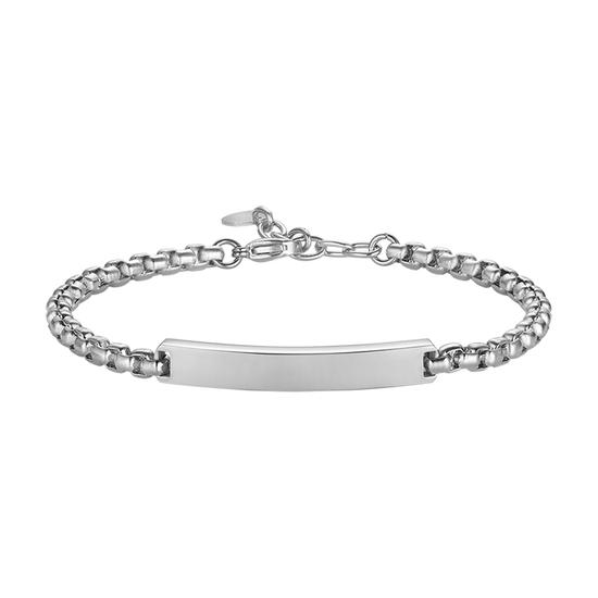 PULSERA DE ACERO PARA HOMBRE CON PLACA PERSONALIZABLE