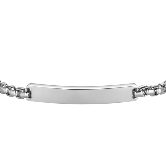 PULSERA DE ACERO PARA HOMBRE CON PLACA PERSONALIZABLE