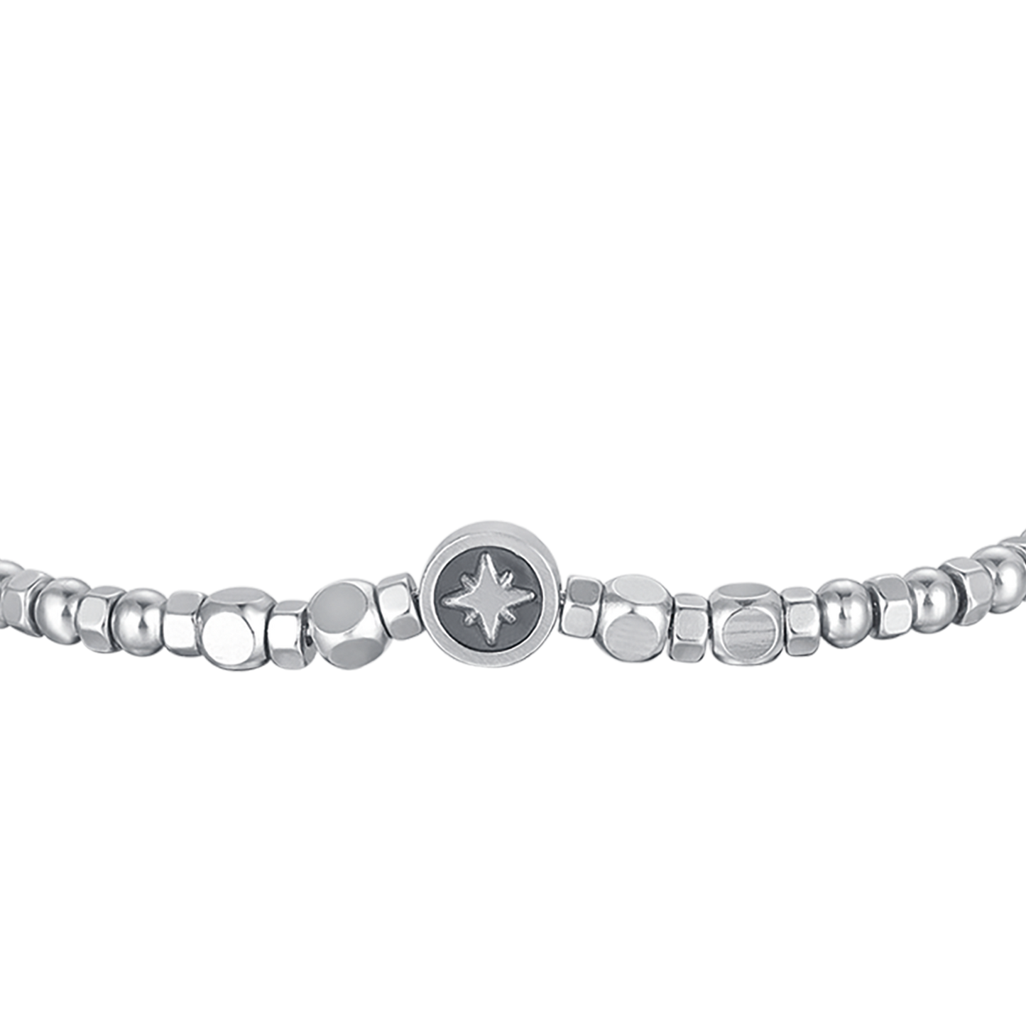 PULSERA DE ACERO PARA HOMBRE CON LAPIS Y ESTRELLA