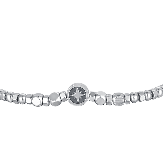 PULSERA DE ACERO PARA HOMBRE CON LAPIS Y ESTRELLA