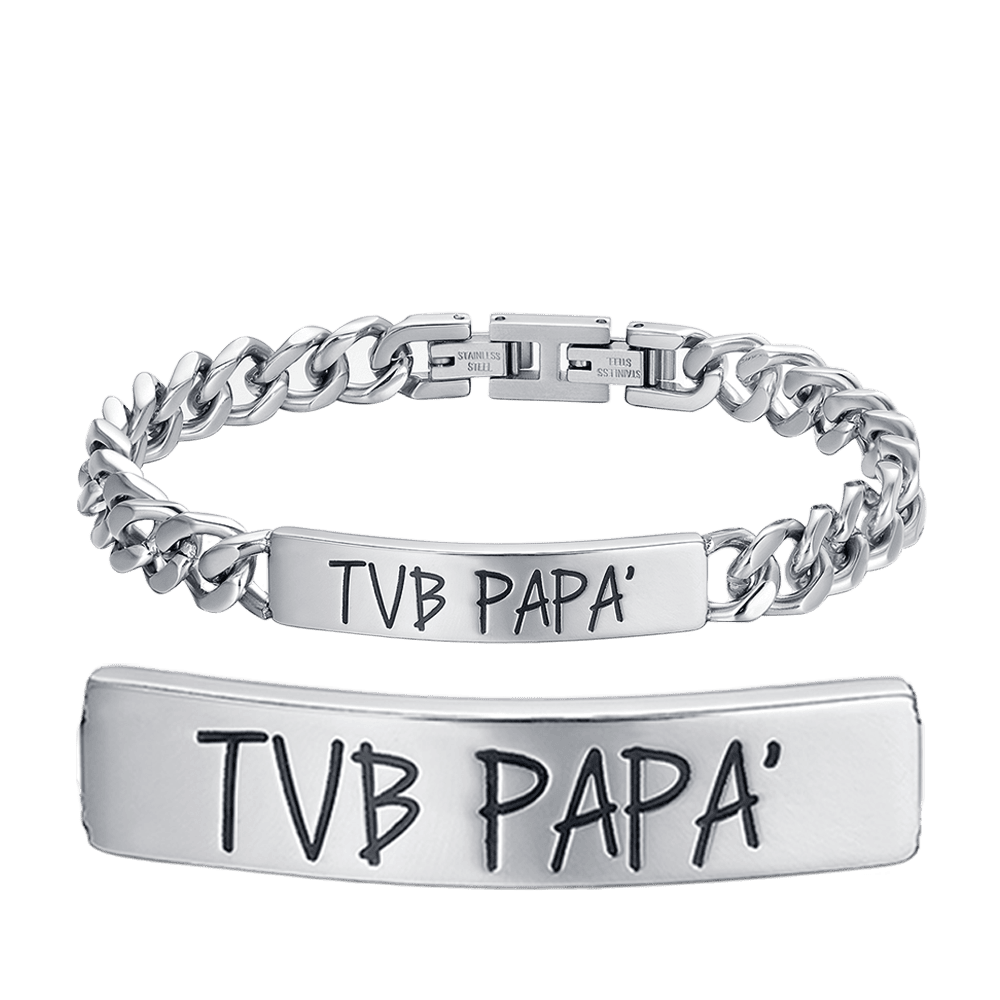 PULSERA DE ACERO PARA HOMBRE TVB PAPA' Luca Barra