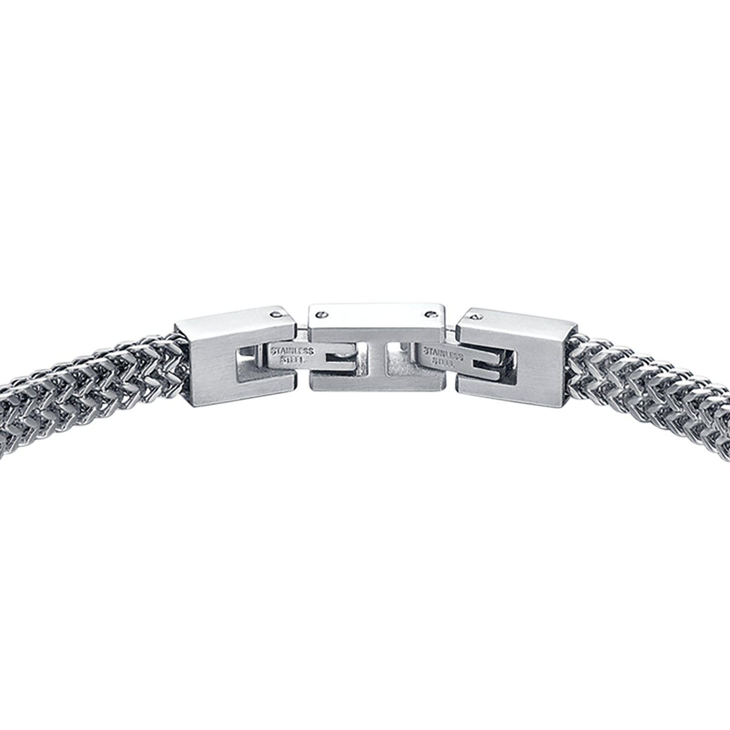 BRAZALETE DE ACERO PARA HOMBRE CON PLACA DE FIBRA DE CARBONO