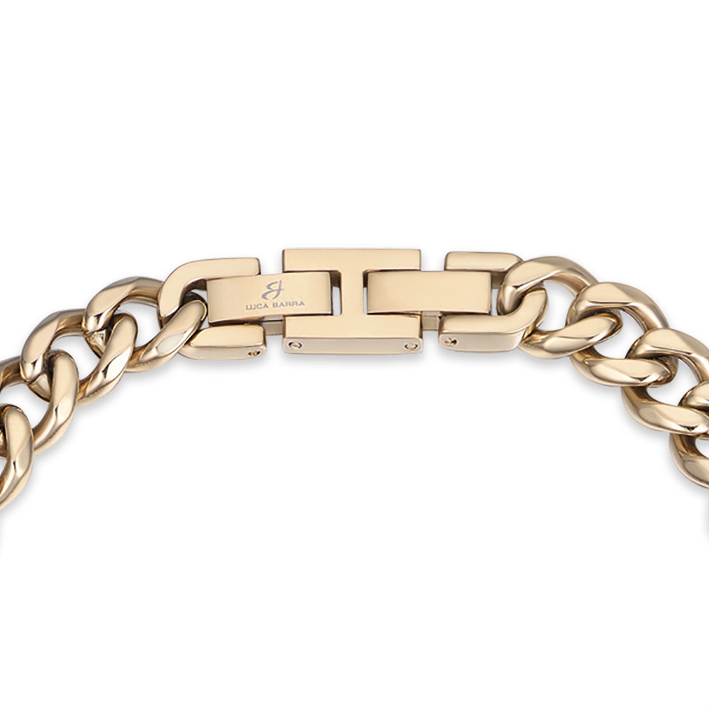 PULSERA DE ACERO CON CADENA DE PLATA PARA HOMBRES