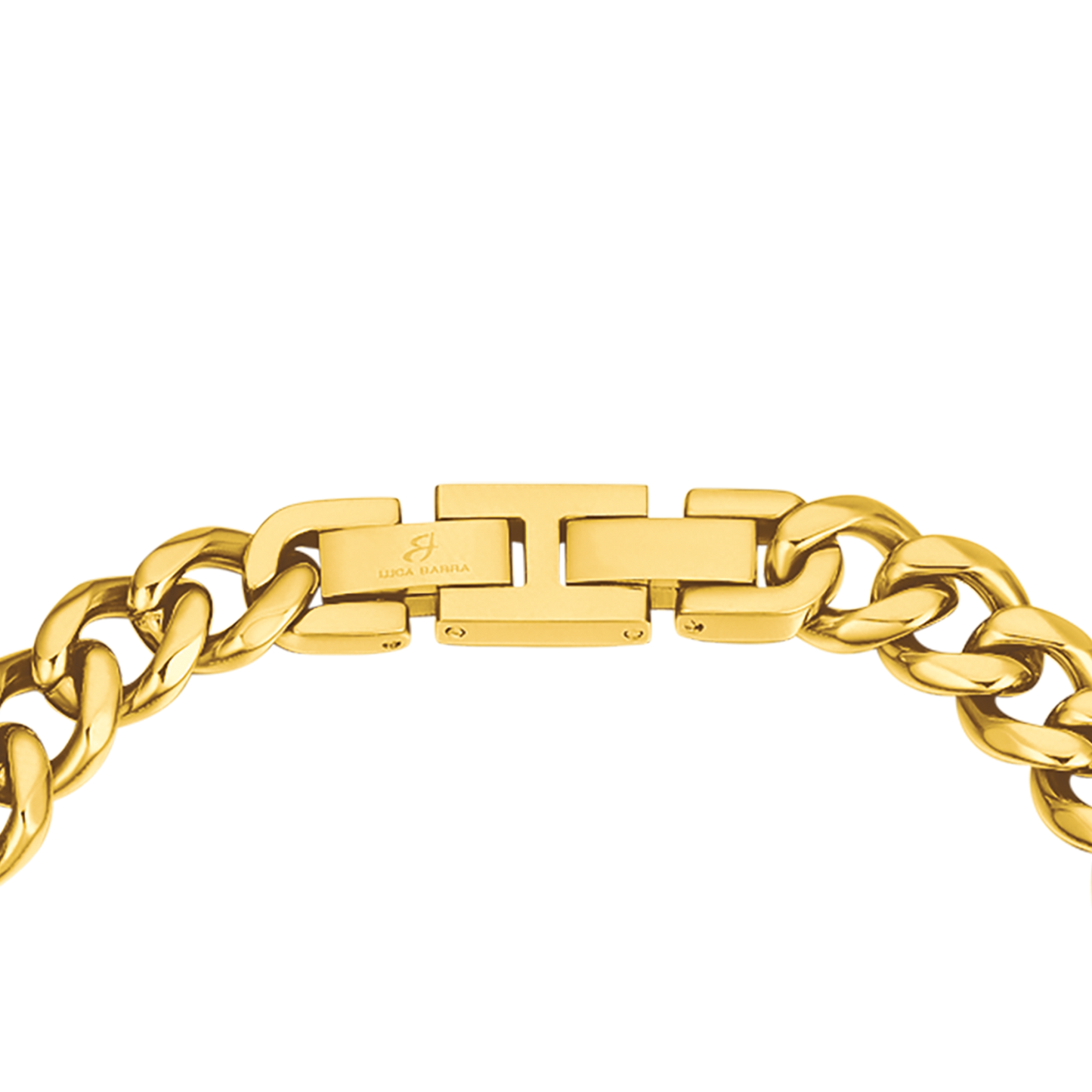 PULSERA DE ACERO CON CADENA DE PLATA PARA HOMBRES