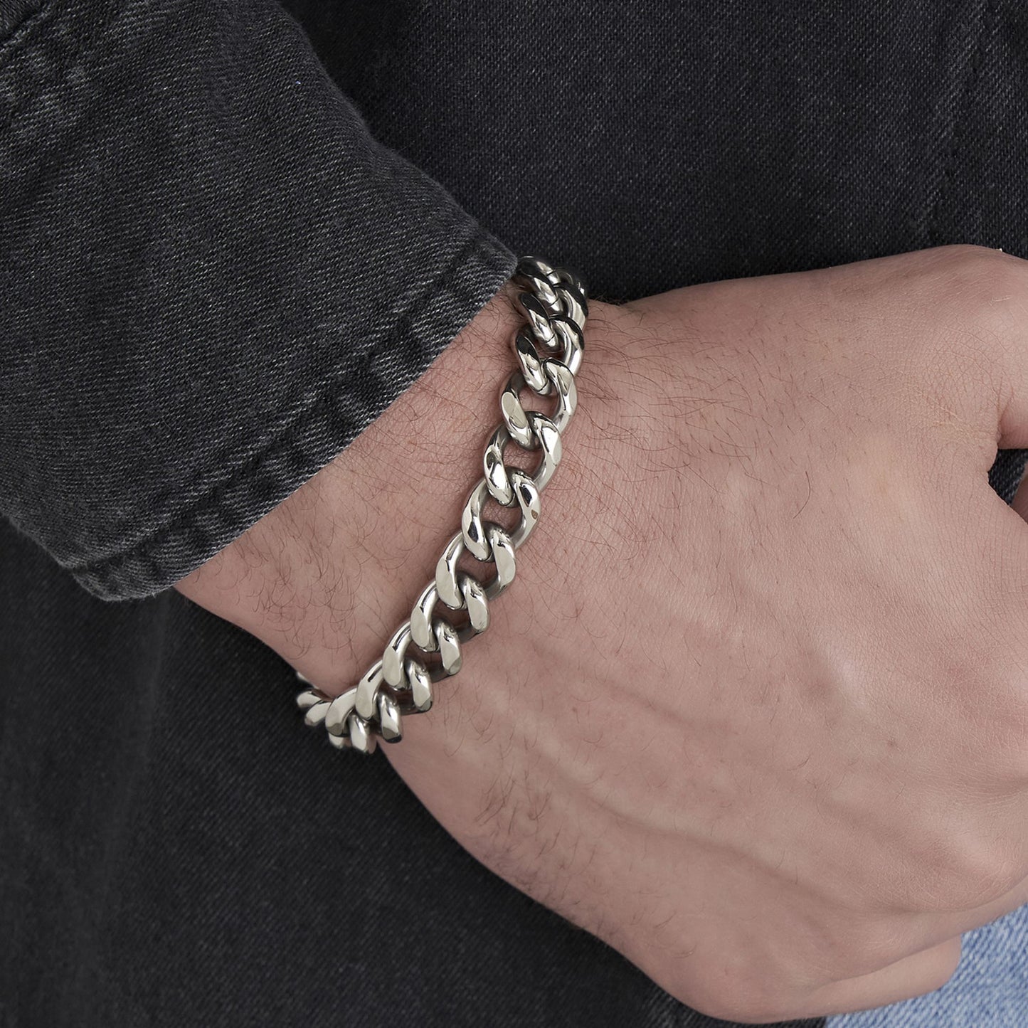 PULSERA DE CADENA DE ACERO PARA HOMBRE