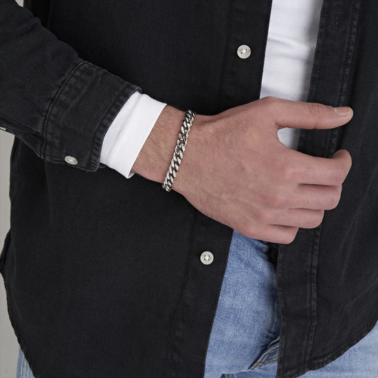 PULSERA DE CADENA DE ACERO PARA HOMBRE