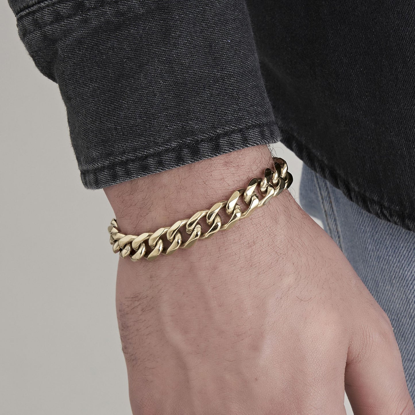 PULSERA DE CADENA DE ACERO PARA HOMBRE