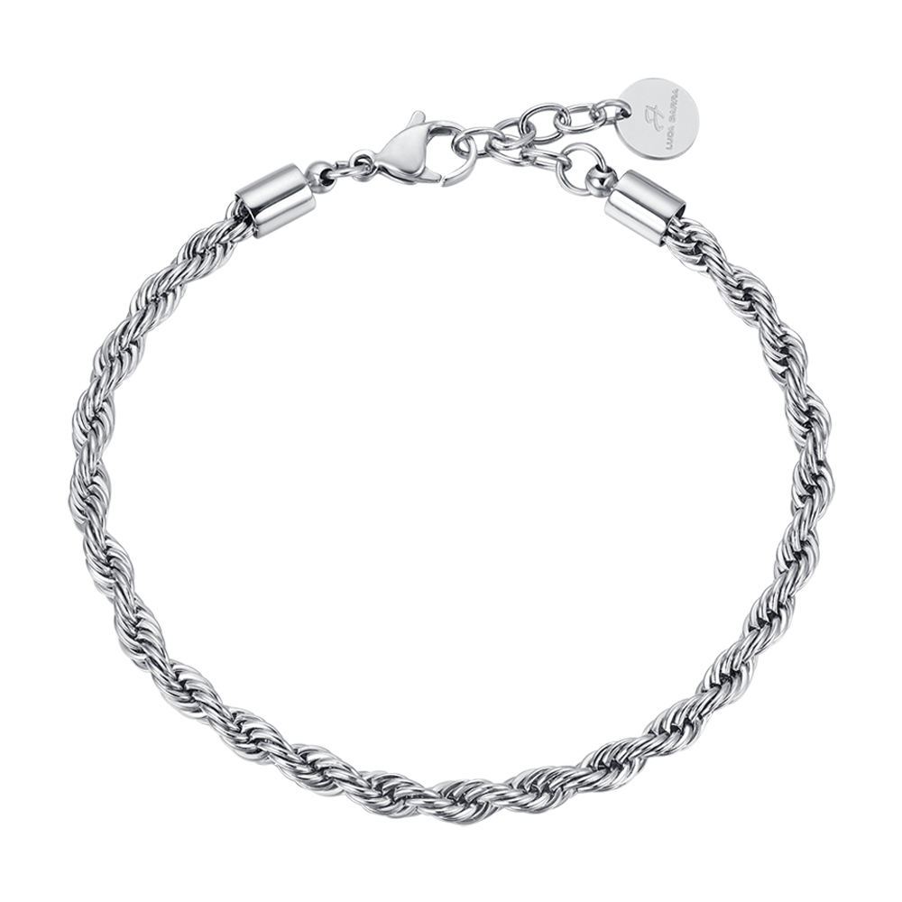 BRAZALETE DE ACERO DE ESLABONES FINOS PARA HOMBRE