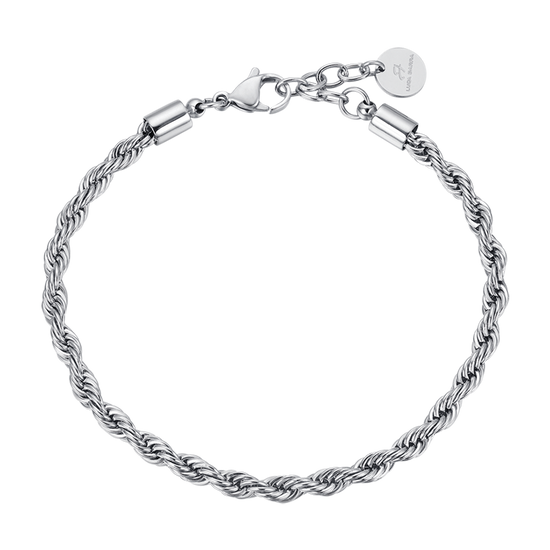 BRAZALETE DE ACERO DE ESLABONES FINOS PARA HOMBRE