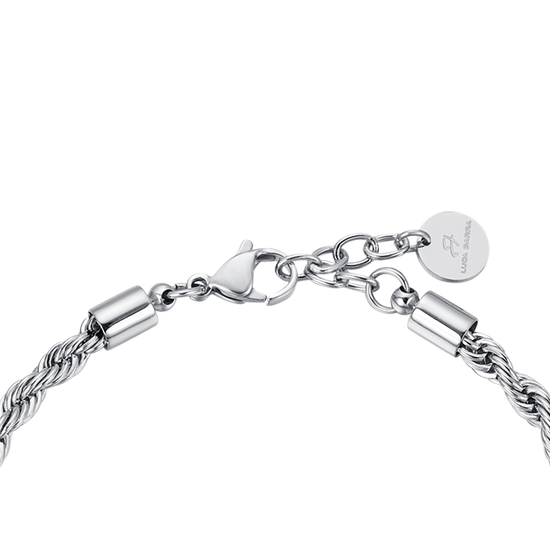 BRAZALETE DE ACERO DE ESLABONES FINOS PARA HOMBRE