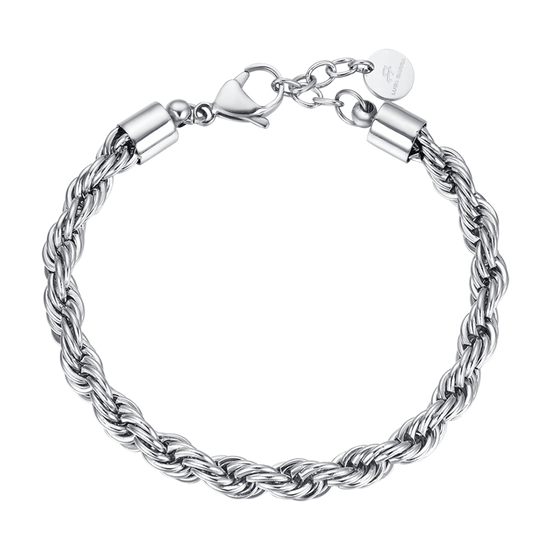 PULSERA DE MALLA DE ACERO PARA HOMBRES