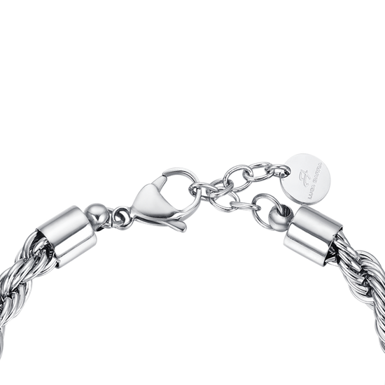 PULSERA DE MALLA DE ACERO PARA HOMBRES