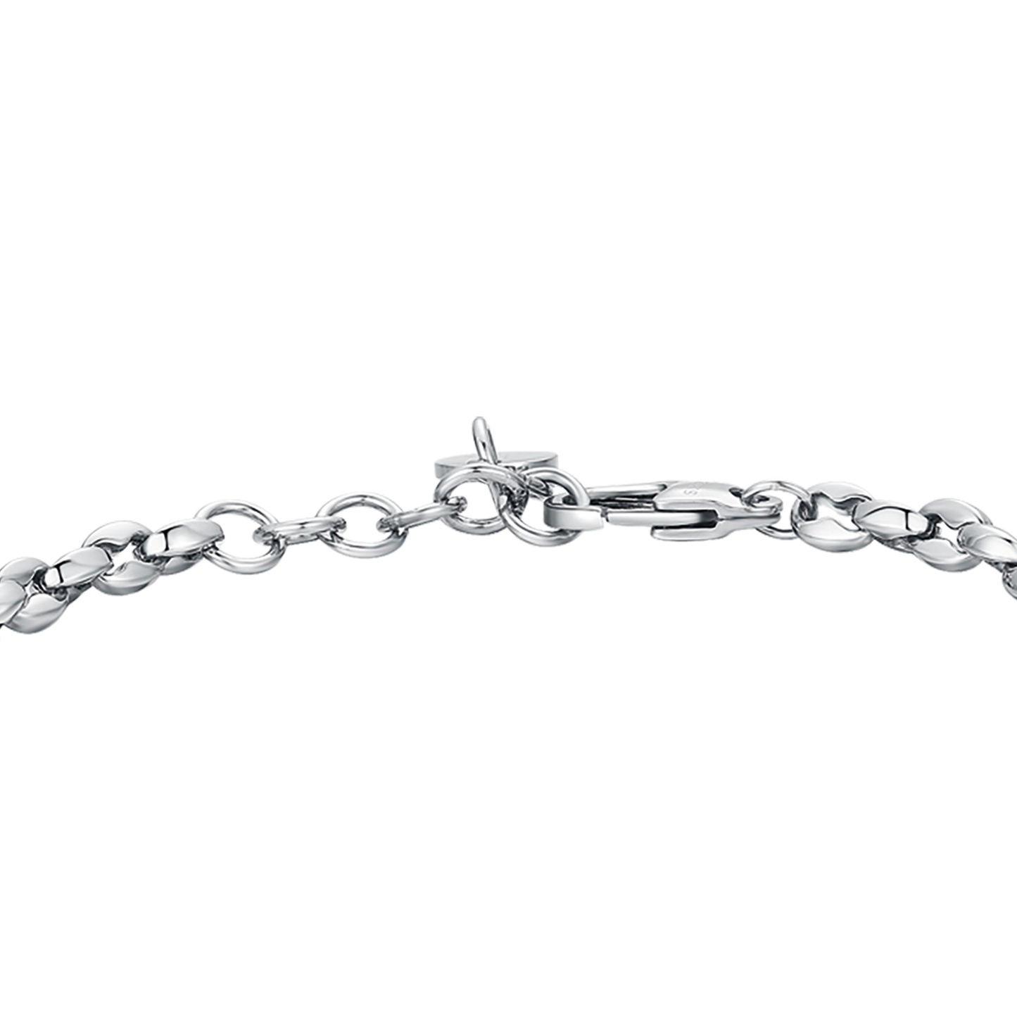 PULSERA DE ACERO PARA HOMBRE CON ANCLA ROSA IP