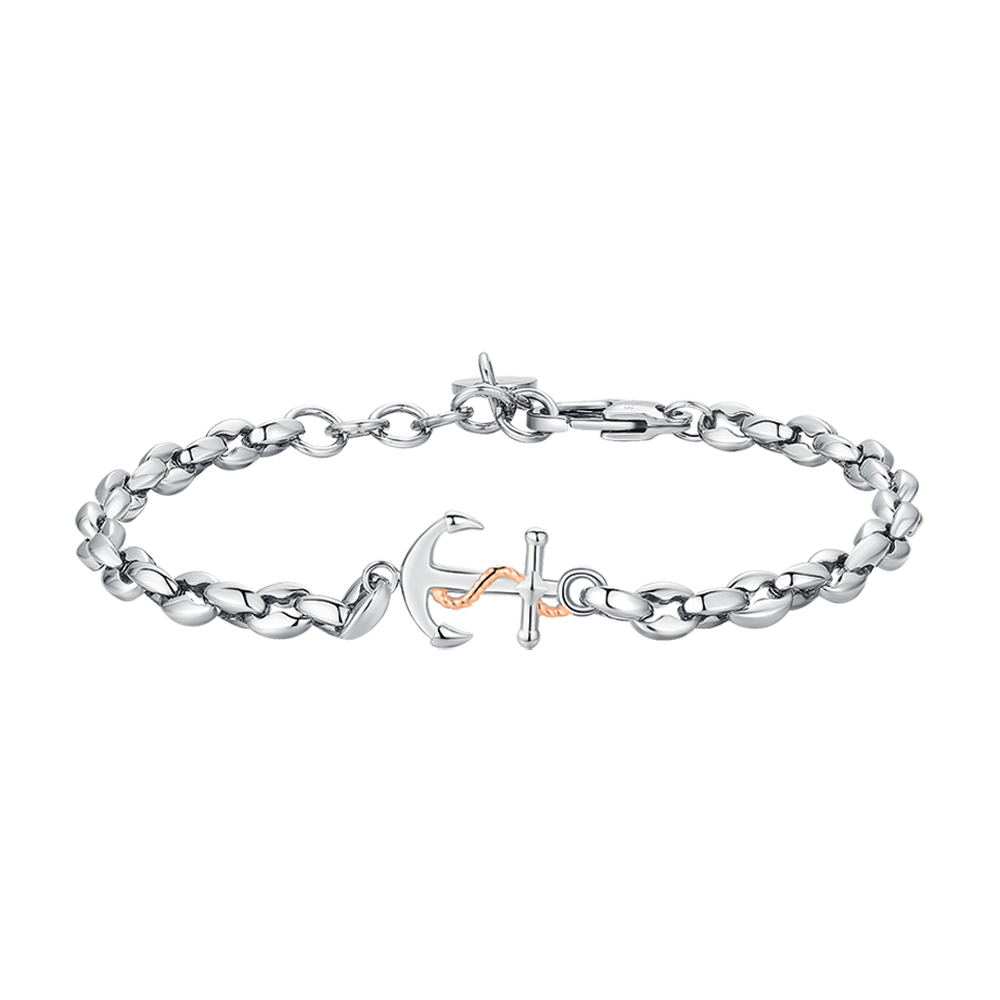 PULSERA DE ACERO PARA HOMBRE CON ANCLA