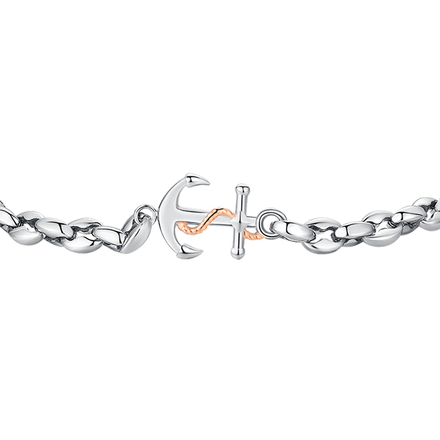 PULSERA DE ACERO PARA HOMBRE CON ANCLA