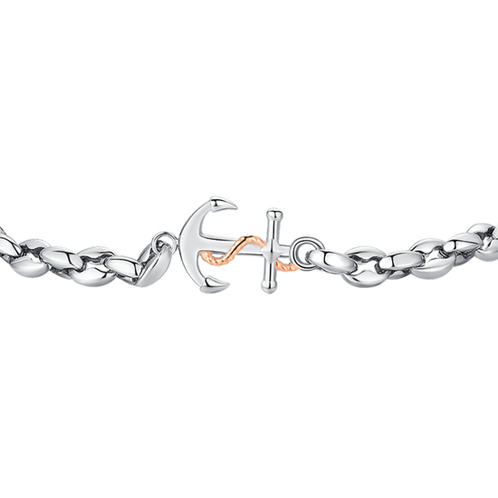 PULSERA DE ACERO PARA HOMBRE CON ANCLA