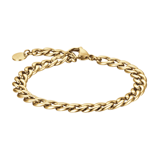 PULSERA DE ACERO DE ESLABONES DE PLATA PARA HOMBRE
