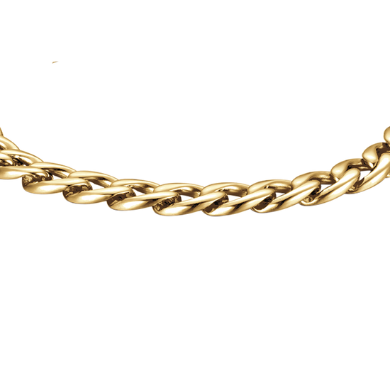 PULSERA DE ACERO DE ESLABONES DE PLATA PARA HOMBRE