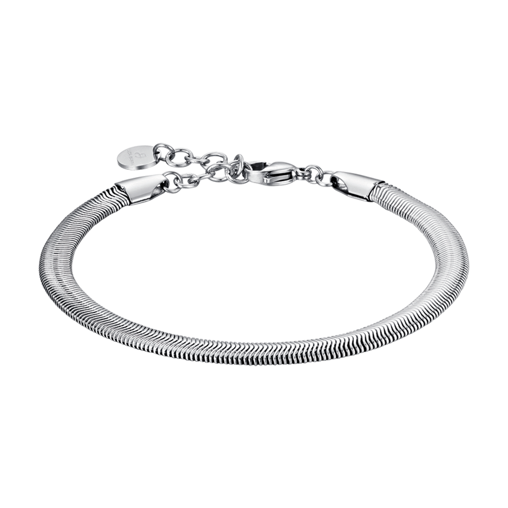 PULSERA DE ACERO PARA HOMBRE CON MALLA FINA