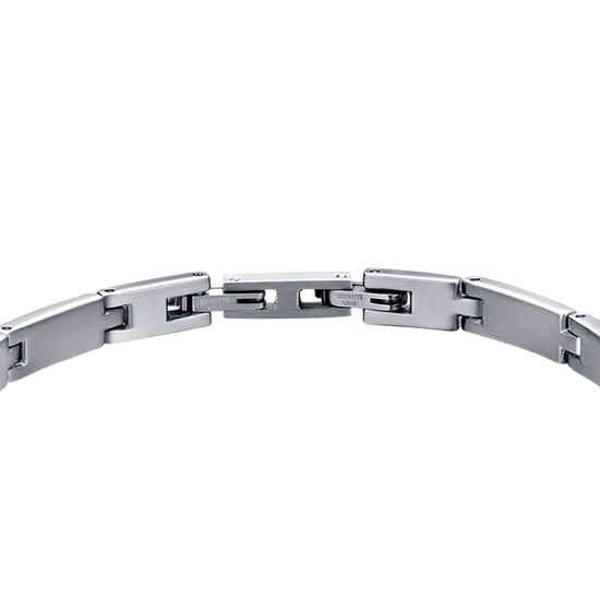 BRAZALETE DE ACERO Y ORO IP PARA HOMBRE