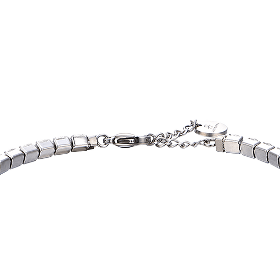 PULSERA DE TENIS DE ACERO PARA HOMBRE CON CRISTALES BLANCOS