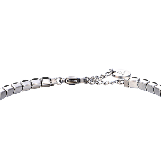 PULSERA DE TENIS DE ACERO PARA HOMBRE CON CRISTALES NEGROS