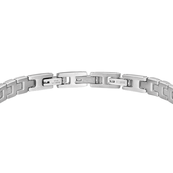 Subir imagen a la galería Pulsera de acero para hombre con cristales azules
