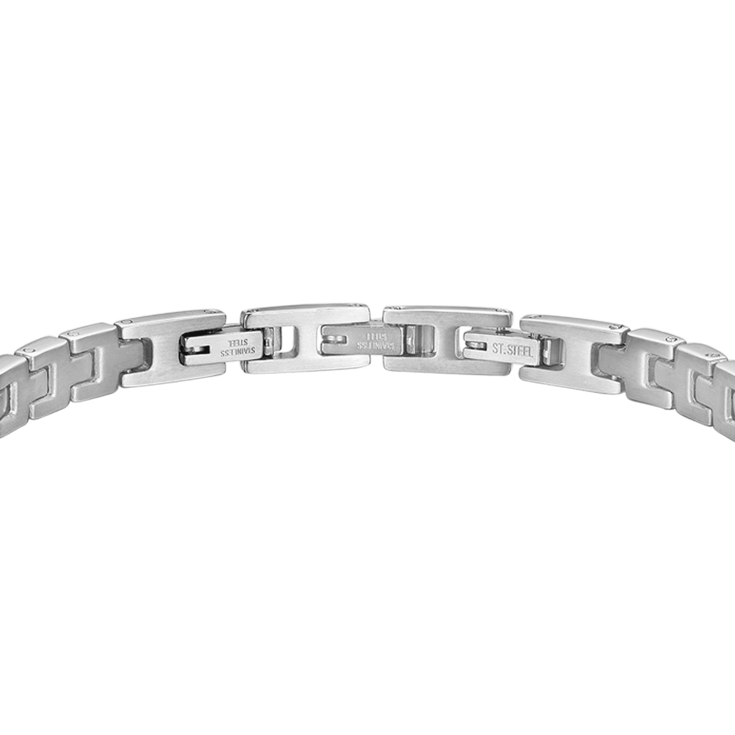 PULSERA DE ACERO PARA HOMBRE CON CRISTALES AZULES