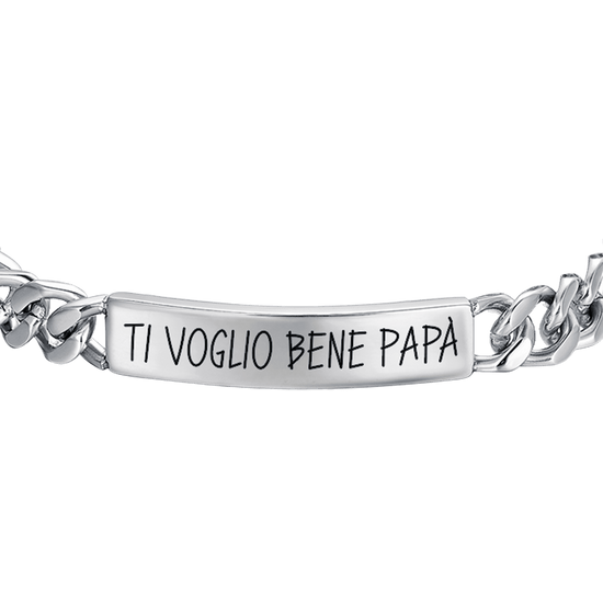 BRAZALETE HOMBRE DE ACERO TE QUIERO PAPI
