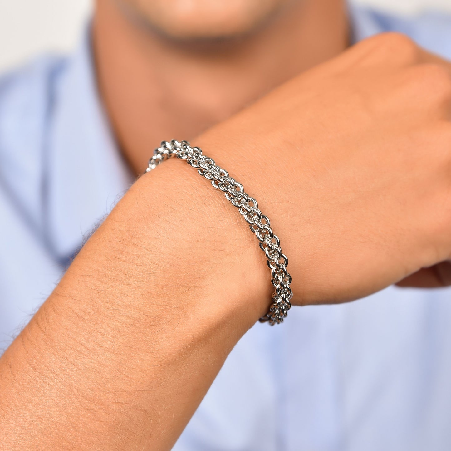 BRAZALETE DE ACERO PARA HOMBRE