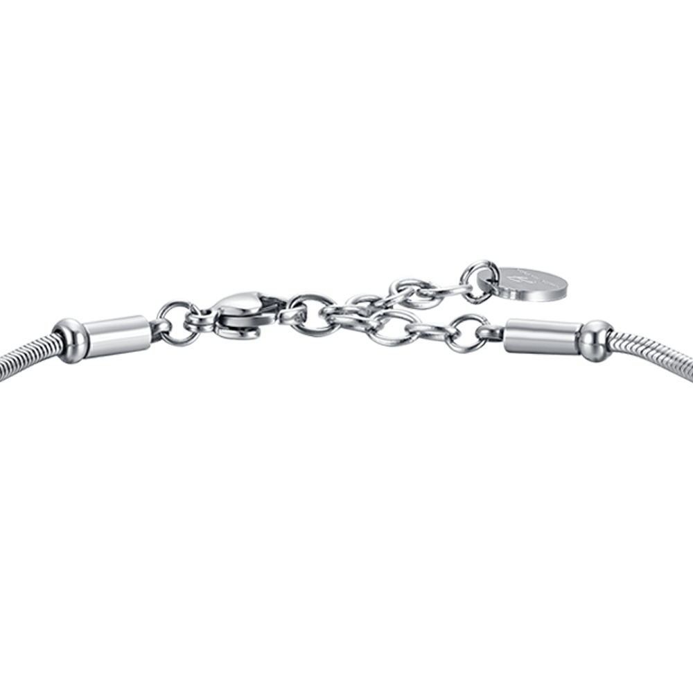 BRAZALETE DE ACERO PARA HOMBRE CON ÁGATA NEGRA