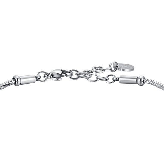 BRAZALETE DE ACERO PARA HOMBRE CON ÁGATA NEGRA