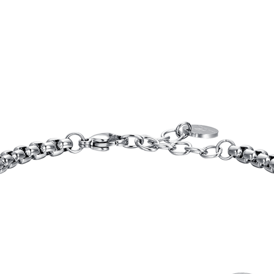 PULSERA DE ACERO PARA HOMBRE SIGNO DEL ZODIACO ARIES PLACA