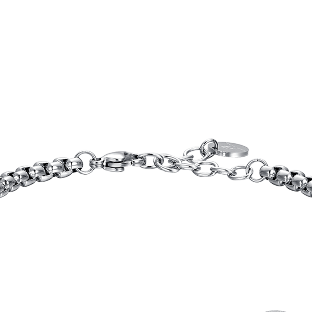 PULSERA DE ACERO PARA HOMBRE SIGNO DEL ZODIACO ARIES PLACA