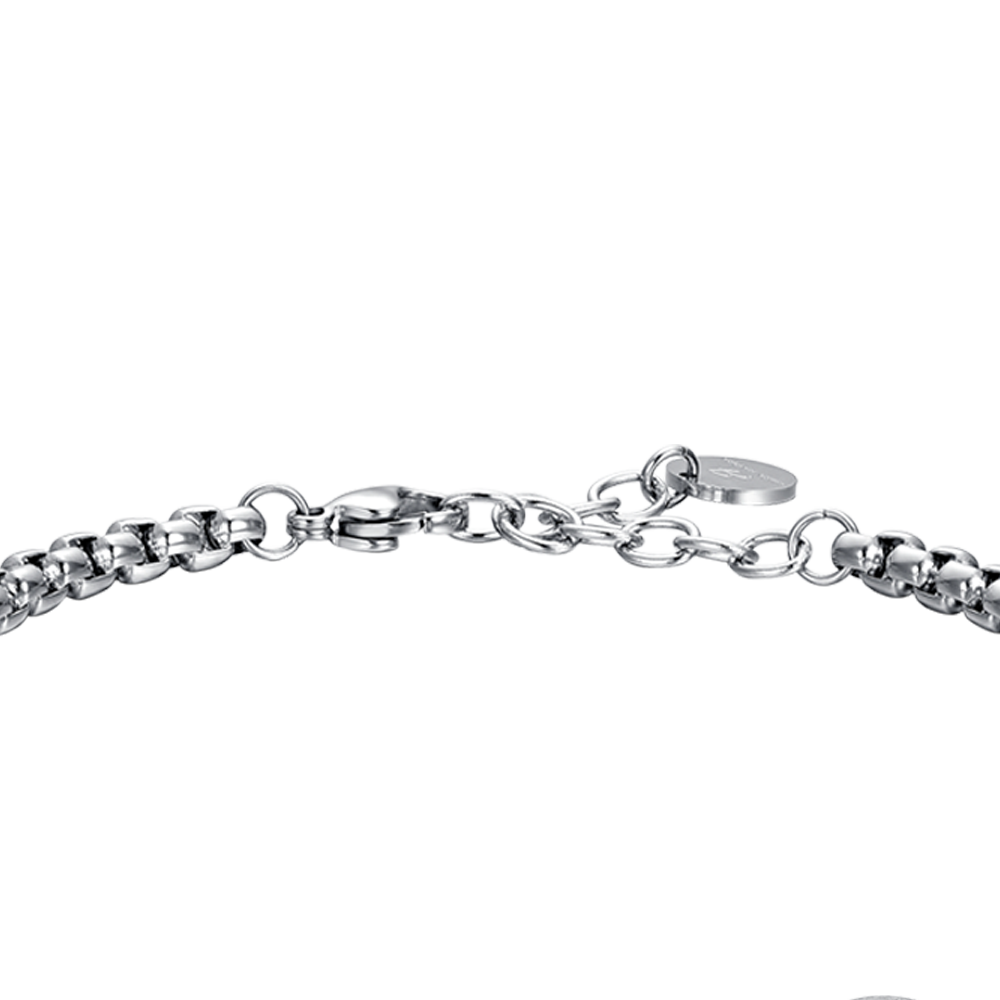 PULSERA DE ACERO PARA HOMBRE PLACA SIGNO ZODIACAL TAURO