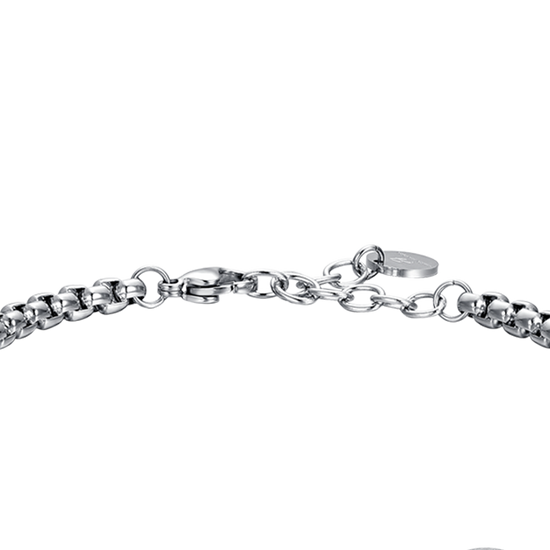 PULSERA DE ACERO PARA HOMBRE PLACA SIGNO ZODIACAL TAURO
