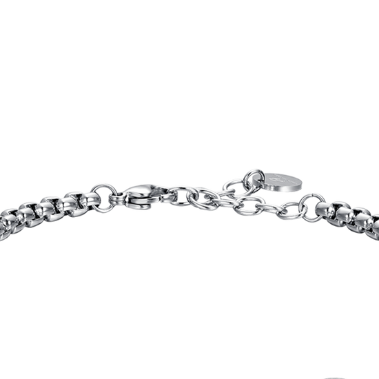 PULSERA DE ACERO PARA HOMBRE SIGNO ZODIACAL GEMINI PLACA