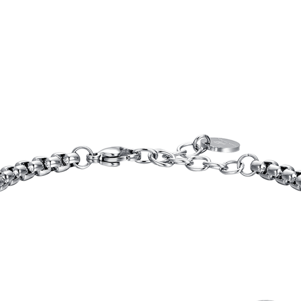 PULSERA DE ACERO PARA HOMBRE SIGNO ZODIACAL GEMINI PLACA