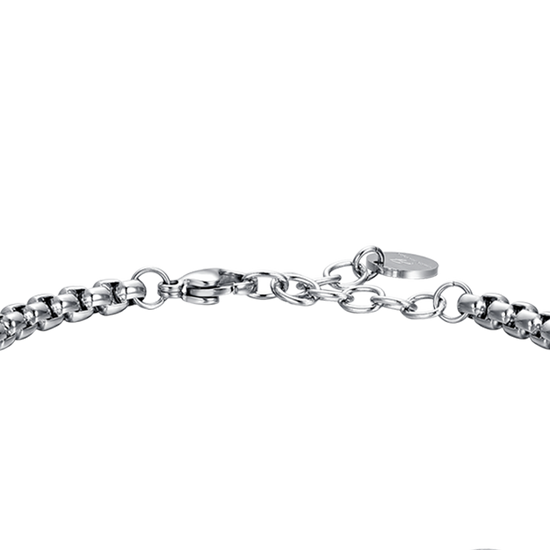 PULSERA DE ACERO PARA HOMBRE SIGNO DEL ZODIACO CANCER PLACA