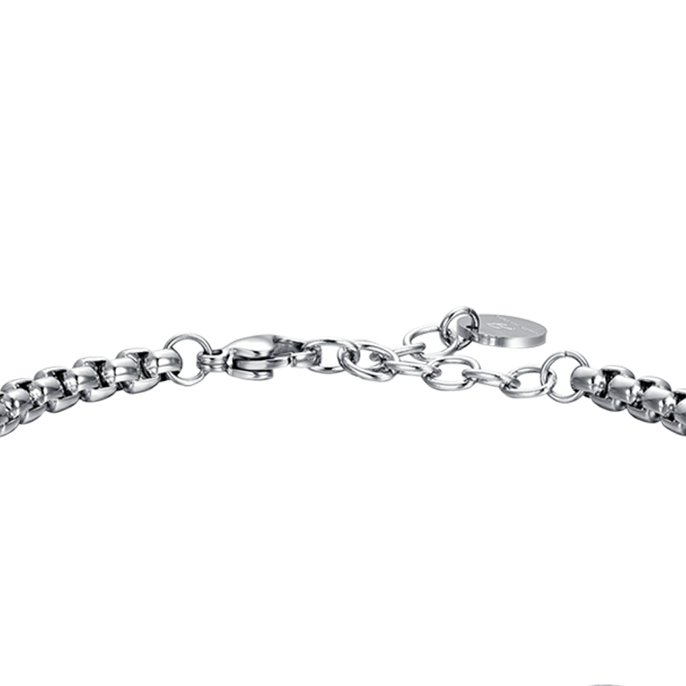 PULSERA DE ACERO PARA HOMBRE SIGNO DEL ZODIACO CANCER PLACA