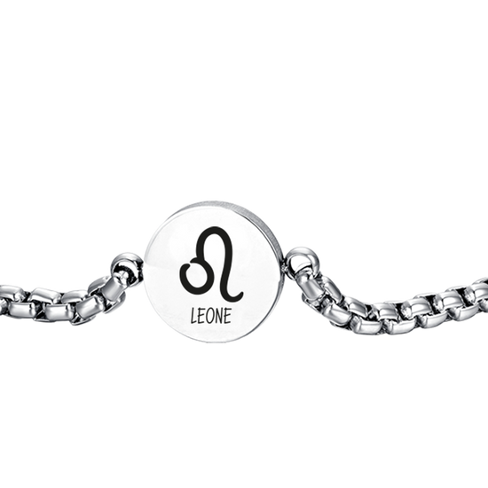 PULSERA DE ACERO PARA HOMBRE CON SIGNO DEL ZODIACO LEO